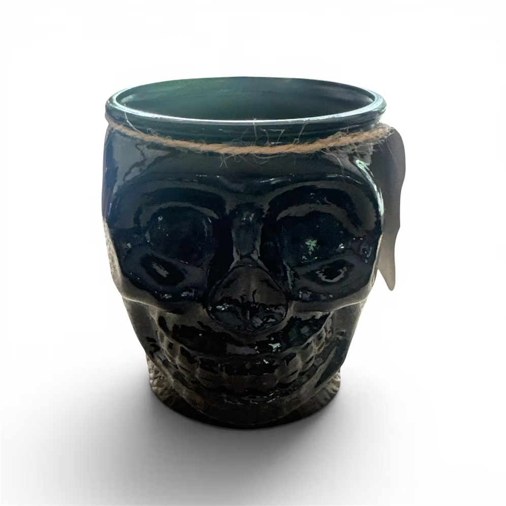 12 oz Glass Skull